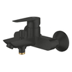 GROHE Start Edge Mitigeur de baignoire - ensemble de bain Vitalio Joy - douchette ronde - 3 types de jets - avec support - matte black SW1566478