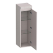BRAUER Joy Wavy Armoire haute - 120x35x35cm - 1 porte - ouverture à droite - sans poignée - sable mat SW1201295