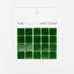 SAMPLE The Mosaic Factory Amsterdam mosaïque 2x2x0.4cm pour mur et sol pour intérieur et extérieur carrée Verre Vert Foncé SW861852