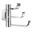 Smedbo Ice Handdoekhaak - 3 haken - draaibaar - chroom SW74377