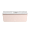 MONDIAZ TURE-DLUX Meuble toilette - 120cm - Rosee - EDEN - vasque Opalo - position centrale - 1 trou de robinet SW1104519