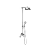 Crosswater MPRO Industrial Douche pluie thermostatique - avec douchette - chrome SW648402