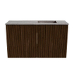 Mondiaz JOYA-DLUX Meuble de salle de bains 70cm - couleur Walnut - Vasque FAYE position Droite Sans trou de robinet couleur Oza SW1424571