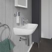 Duravit ME by Starck lave-mains 45x32cm avec 1 trou de robinet avec trop-plein avec WonderGliss blanc SW84162