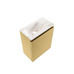 MONDIAZ TURE-DLUX Meuble toilette - 40cm - Oro - EDEN - vasque Frappe - position gauche - 1 trou de robinet SW1102881