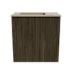 Mondiaz JOYA-DLUX 40cm toiletmeubel - kleur Shadow - Wastafel FAYE positie Links 1 kraangat kleur Arena. SW1424772