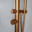 Fortifura Outdoor Deluxe Douche extérieur sur pied - Inox 316 - douchette - douche pluie - Cuivre brossé SW996259