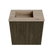 Mondiaz JOYA-DLUX Meuble de toilette 40cm - couleur Shadow - Lavabo FAYE position Gauche Sans trou de robinet couleur Arena SW1424795