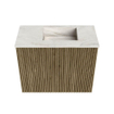Mondiaz JOYA-DLUX 50cm meuble de toilette - couleur Dusk - Vasque FAYE position Droite Sans trou de robinet couleur Ostra. SW1423368