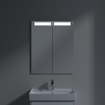 Villeroy & Boch My View In Armoire de toilette à 60.1x74.7x10.7cm avec éclairage LED intensité réglable à 3 étapes avec 2 portes SW60429