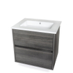 BRAUER Pisa Lavabo pour meuble 60cm 1 trou pour robinetterie céramique Blanc SW6698