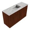 Mondiaz JOYA-DLUX Meuble de salle de bains 70cm - couleur Ruby - Vasque FAYE position Milieu Sans trou de robinet couleur Glace. SW1423559