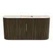 Mondiaz JOYA-DLUX 83.2cm toiletmeubel - ronding links en rechts kleur Shadow - Wastafel FAYE positie Midden Zonder kraangat kleur Nata. SW1424998