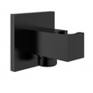 Xellanz Rombo wandaansluitbocht met handdouchehouder vierkant 1/2" mat zwart SW276863