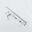 FugaFlow Efficiente Pietra Ensemble lave-mains - 40x22x10cm - céramique - trou de robinet à droite - robinet de lave-mains chromé - bonde - siphon bas - blanc brillant SW1483426
