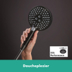 Hansgrohe Raindance Select S douchette 120 3jets powderrain chrome noir brossé SW541891