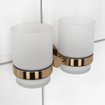 Haceka Kosmos Double Porte-gobelet - verre - cuivre brossé SW955698