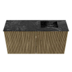 Mondiaz JOYA-DLUX Meuble de salle de bains - 80cm - couleur Dusk - Vasque FAYE position Droite Sans trou de robinet couleur Lava SW1423241