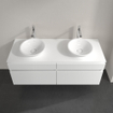 Villeroy & Boch Legato onderkast - met 4 laden voor 2 opzetwaskommen 140x50x55cm - matwit 0124798
