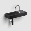 Clou Vale Lave-main 45cm avec trou pour robinet à droite Céramique Noir mat SW451473