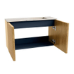 Mondiaz JOYA-DLUX Meuble de salle de bains 70cm - couleur Chêne - Vasque FAYE position Droite Sans trou de robinet couleur Nata SW1424017