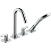 AXOR Citterio partie apparente ensemble de rebord de baignoire 4 trous avec rosace chrome 0450507