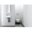 Clou Flush 3 fontein 36x18cm kraangat links met handdoekhouder aluite Wit mat SW102686