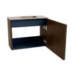 Mondiaz JOYA-DLUX Meuble de toilette 50cm - couleur Walnut - Lavabo FAYE position Droite 1 trou de robinet couleur Saba. SW1424618