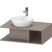 Duravit D-neo Meuble sous vasque 80x55x26cm Basalte mat SW641277