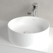 Villeroy & Boch Collaro lavabo à poser rond Ø40cm - sans trop-plein sans trou de robinet CeramicPlus stone white SW336043