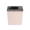 MONDIAZ TURE-DLUX Meuble toilette - 40cm - Rosee - EDEN - vasque Lava - position gauche - 1 trou de robinet SW1103968