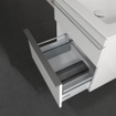 Villeroy & Boch Venticello meuble sous-lavabo - 55,3x59cm - 2x tiroir blanc brillant GA50314