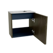 Mondiaz JOYA-DLUX Meuble de salle de bains - 40cm - couleur Shadow - Vasque FAYE position Gauche 1 trou de robinet couleur Glace. SW1422741