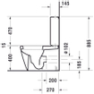 Duravit Starck 2 cuvette pour réservoir apparent vario avec fixation dissimulée sans réservoir blanc 0295871