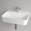 Villeroy & Boch finion Lavabo 60x47cm 1 trou de robinet avec trop-plein caché Ceramic+ stone white SW209547