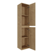 Saniclass Holz Pure Armoire haute - 180x38x38cm - 2 portes - Chêne naturel SW1420798