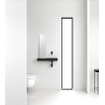 Clou Mini Wash Me fontein 56x19cm zonder kraangat links Keramiek Zwart mat SW9316