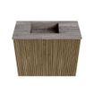 Mondiaz JOYA-DLUX 50cm meuble de toilette - couleur Dusk - Vasque FAYE position Gauche Sans trou de robinet couleur Oza. SW1425977