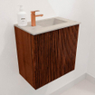 Mondiaz JOYA-DLUX Meuble de toilette 40cm - couleur Ruby - Vasque FAYE position Droite 1 trou de robinet couleur Opalo. SW1423673