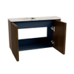 Mondiaz JOYA-DLUX 71.6cm meuble de salle de bains - arrondi droit couleur Walnut - Vasque FAYE position Gauche 1 trou de robinet couleur Nata. SW1424525