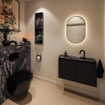 MONDIAZ TURE-DLUX Meuble toilette - 80cm - Urban - EDEN - vasque Lava - position centrale - 1 trou de robinet SW1103640