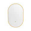Mondiaz GLOW Miroir de salle de bains - Ovale - 45x90cm - Éclairage LED indirect - Capteur de mouvement - Ocre (Orange) SW1105143