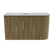 Mondiaz JOYA-DLUX 71.6cm toiletmeubel - ronding rechts kleur Dusk - Wastafel FAYE positie Links 1 kraangat kleur Opalo. SW1423351