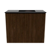 Mondiaz JOYA 50cm toiletmeubel - kleur Walnut - Wastafel FAYE positie Rechts Zonder kraangat kleur Urban. SW1421365