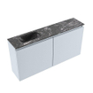 MONDIAZ TURE-DLUX Meuble toilette - 100cm - Clay - EDEN - vasque Lava - position gauche - 1 trou de robinet SW1103732