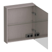 BRAUER Impress armoire de toilette miroir - 60x70x15cm - sans éclairage - avec 1 porte miroir double face à ouverture à droite - Timber Greige SW1199054