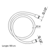 Xenz Pure doucheslang silverflex 100cm SW104759