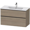 Duravit D-neo Meuble sous vasque 101x46.2x62.5cm 1 tiroir Chêne (terra) mat SW640976