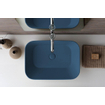 By Goof Mees Design Vasque à poser 60x42x16.6cm Rectangulaire Bleu mat SW491411