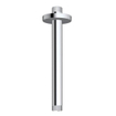 Fortifura Calvi Ensemble de douche pluie encastrable - thermostatique - bras plafond - pommeau 25cm - barre curseur - douchette stick - flexible en métal - Chrome SW1233173